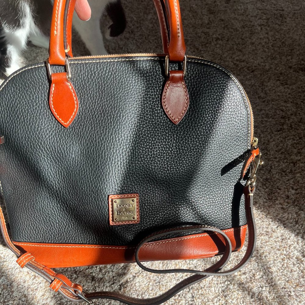 Dooney & Bourke Pebble Grain Zip Satchel